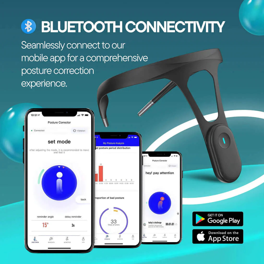 The Smart Posture Luxe: App Connectivity