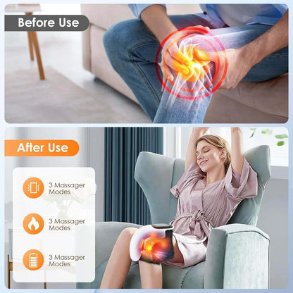 Knee Massager for Joint Pain Relief with Heat